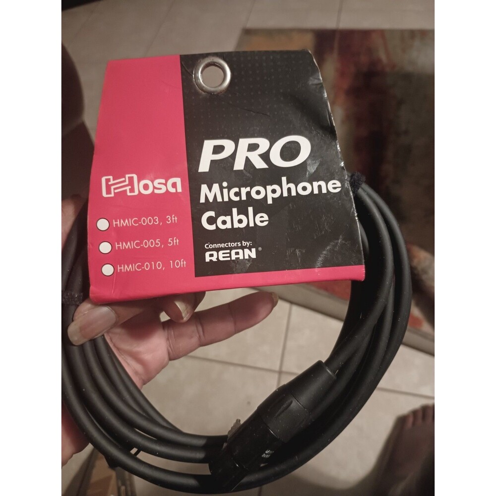 Hosa HMIC-010 Pro Microphone Cable 10FT